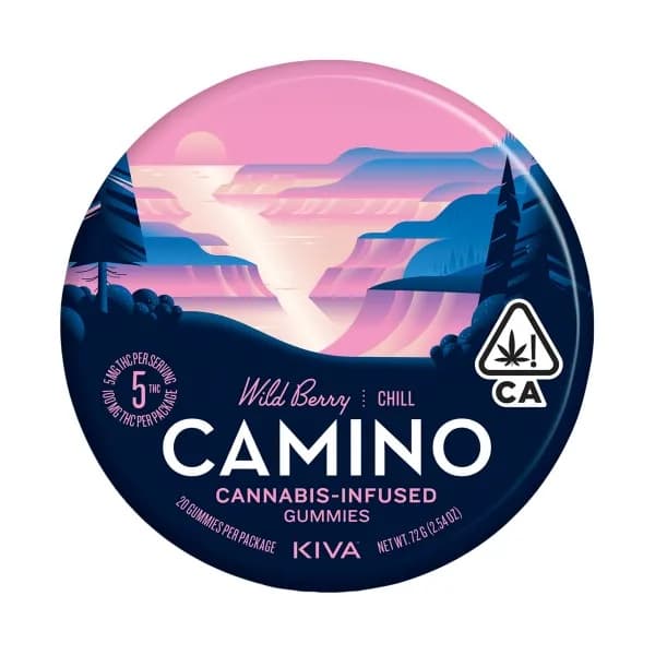 KIVA - Wild Berry Camino Gummies - 100mg - Edible