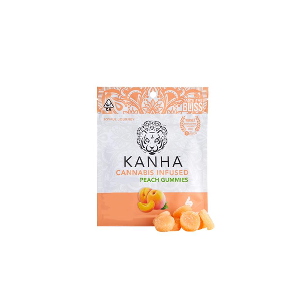 KANHA - Peach 4:1 CBD/THC Gummies - 100mg/25mg - Edible image 1