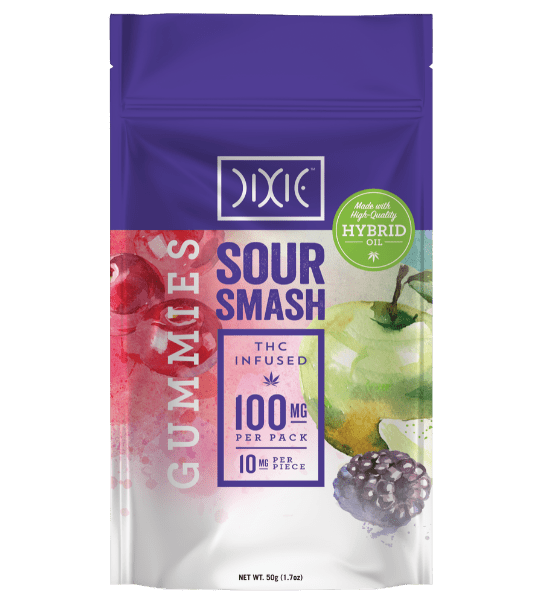 DIXIE - Sour Smash Gummies - 100mg - Edible image 1