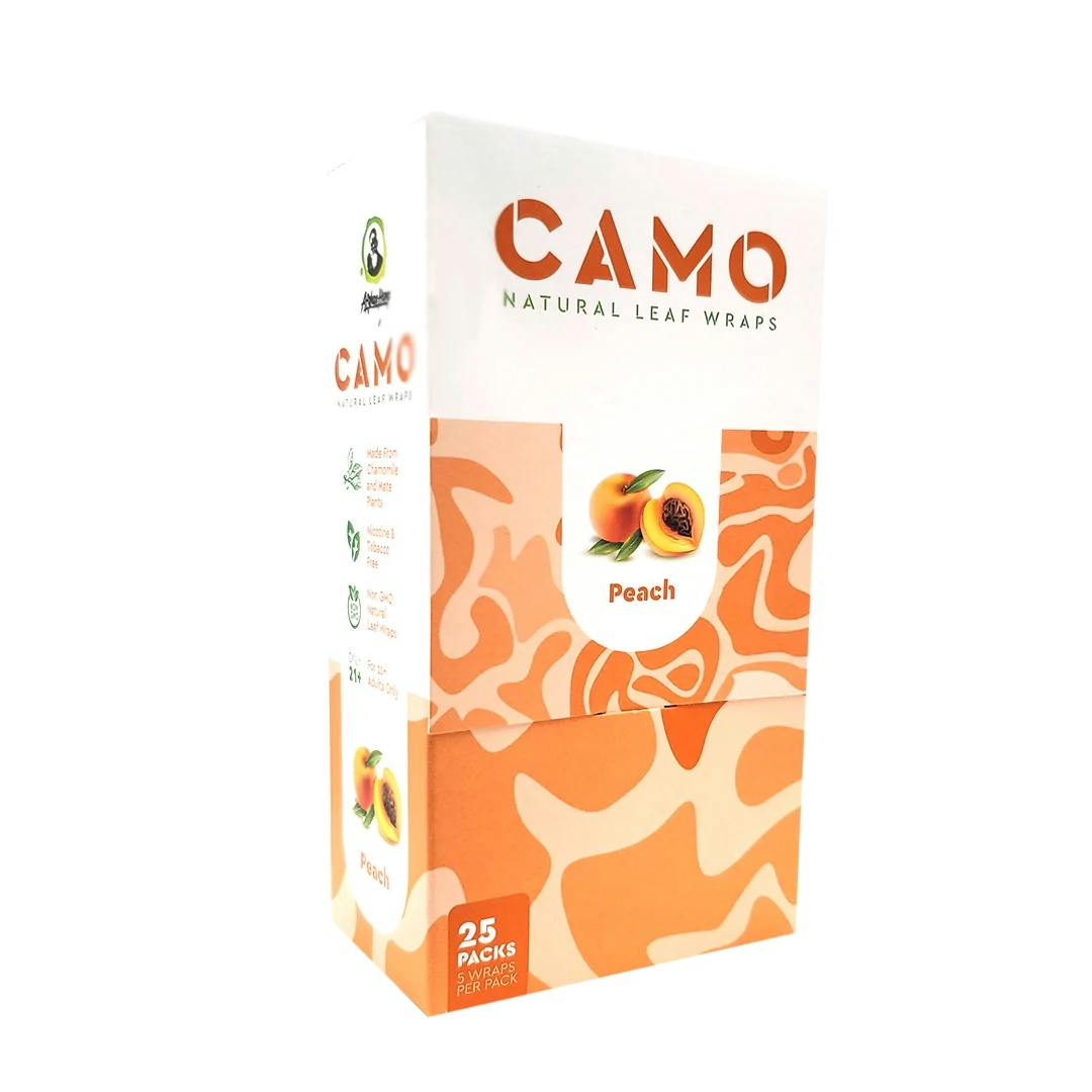 CAMO - Peach 5-Pack Rolling Wraps - Non Cannabis image 1