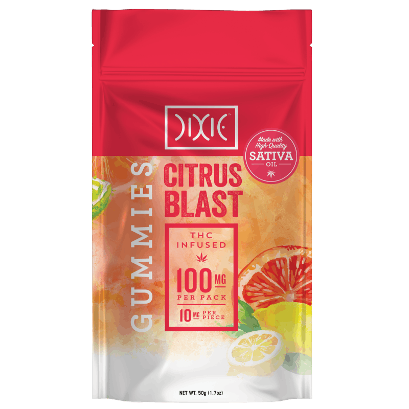DIXIE - Citrus Blast Gummies - 100mg - Edible image 1