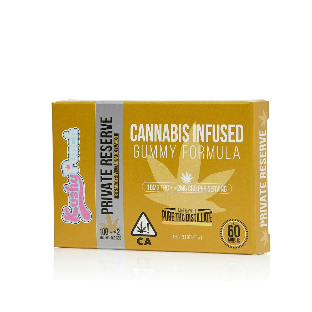 KUSHY PUNCH - Private Reserve Gummies - 100mg - Edible image 1