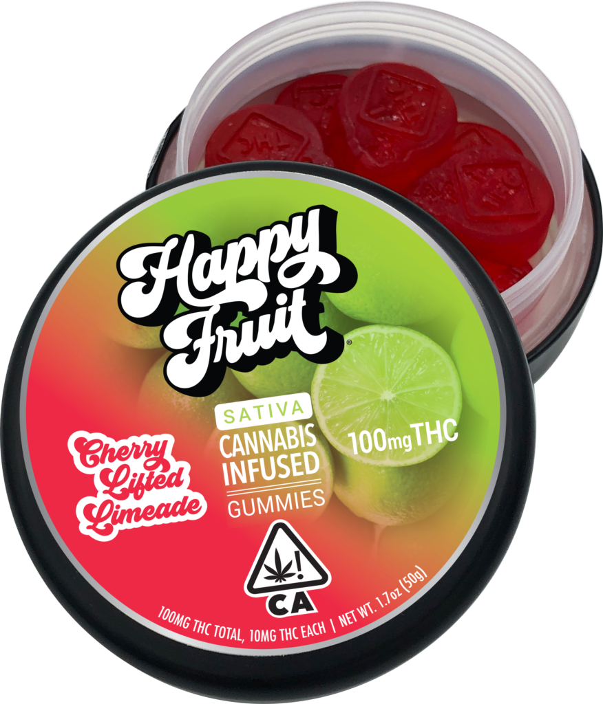 HAPPY FRUIT - Cherry Lifted Limeade Gummies - 100mg - Edible image 1