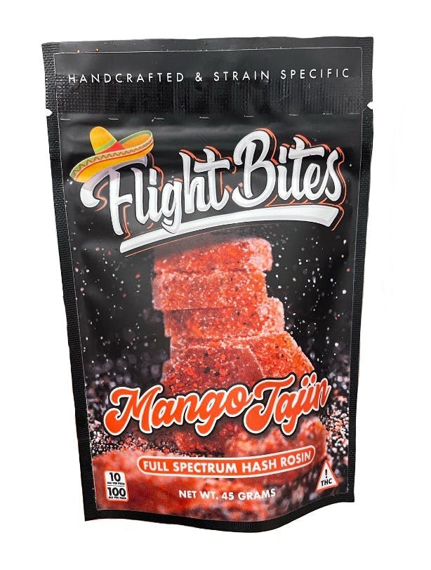 FLIGHT BITES - Mango Tajin Rosin Gummies - 100mg - Edible image 1