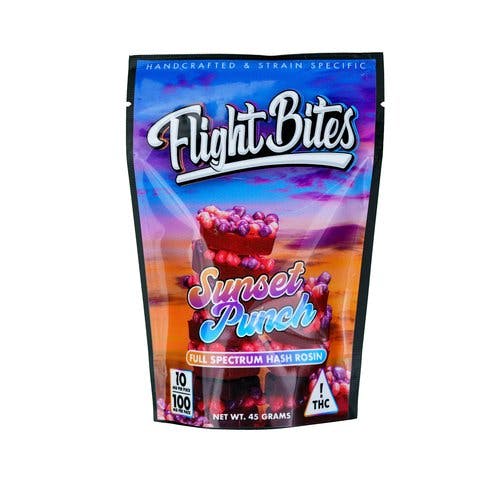FLIGHT BITES - Sunset Punch Rosin Gummies - 100mg - Edible image 1