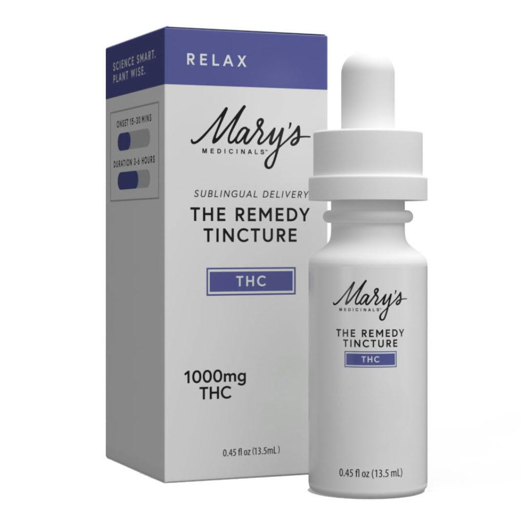 MARY'S MEDICINALS - THC Remedy Relax - 1000mg - Tincture image 1
