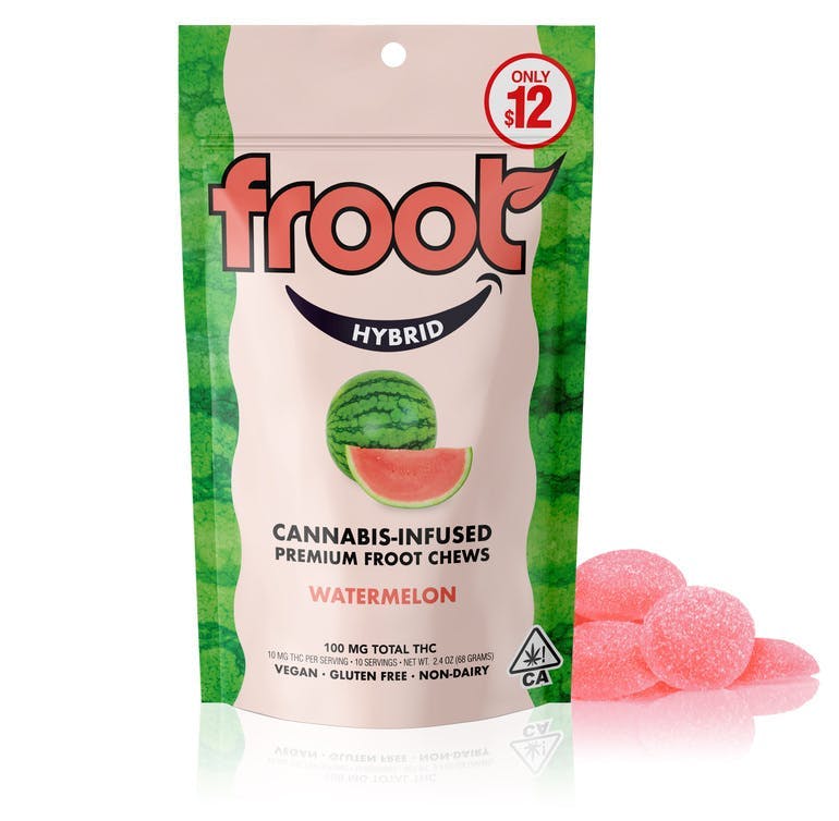 FROOT - Watermelon Gummies - 100mg - Edible image 1