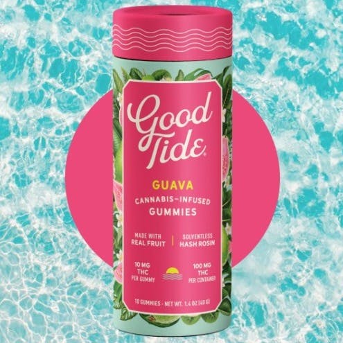 GOOD TIDE - Guava Gummies - 100mg - Edible image 1