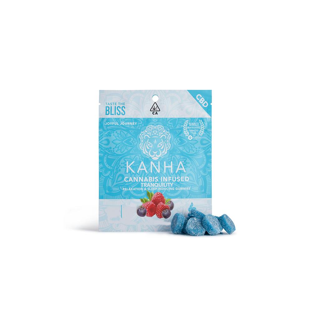 KANHA - Tranquility 1:1:1 CBN/THC/CBD Blue Raspberry Gummies - 50mg/50mg/50mg - Edible image 1