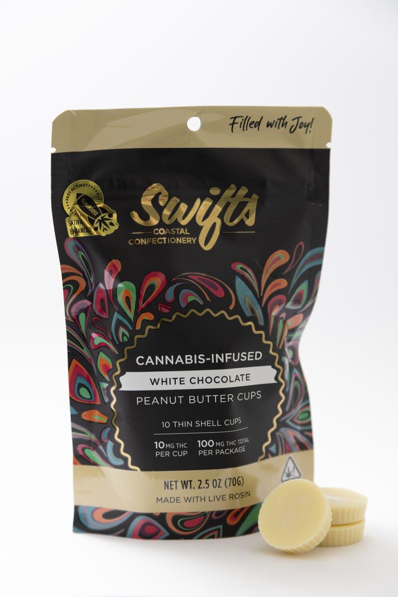 SWIFTS - White Chocolate Rosin PB Cups Sativa - 100mg - Edible