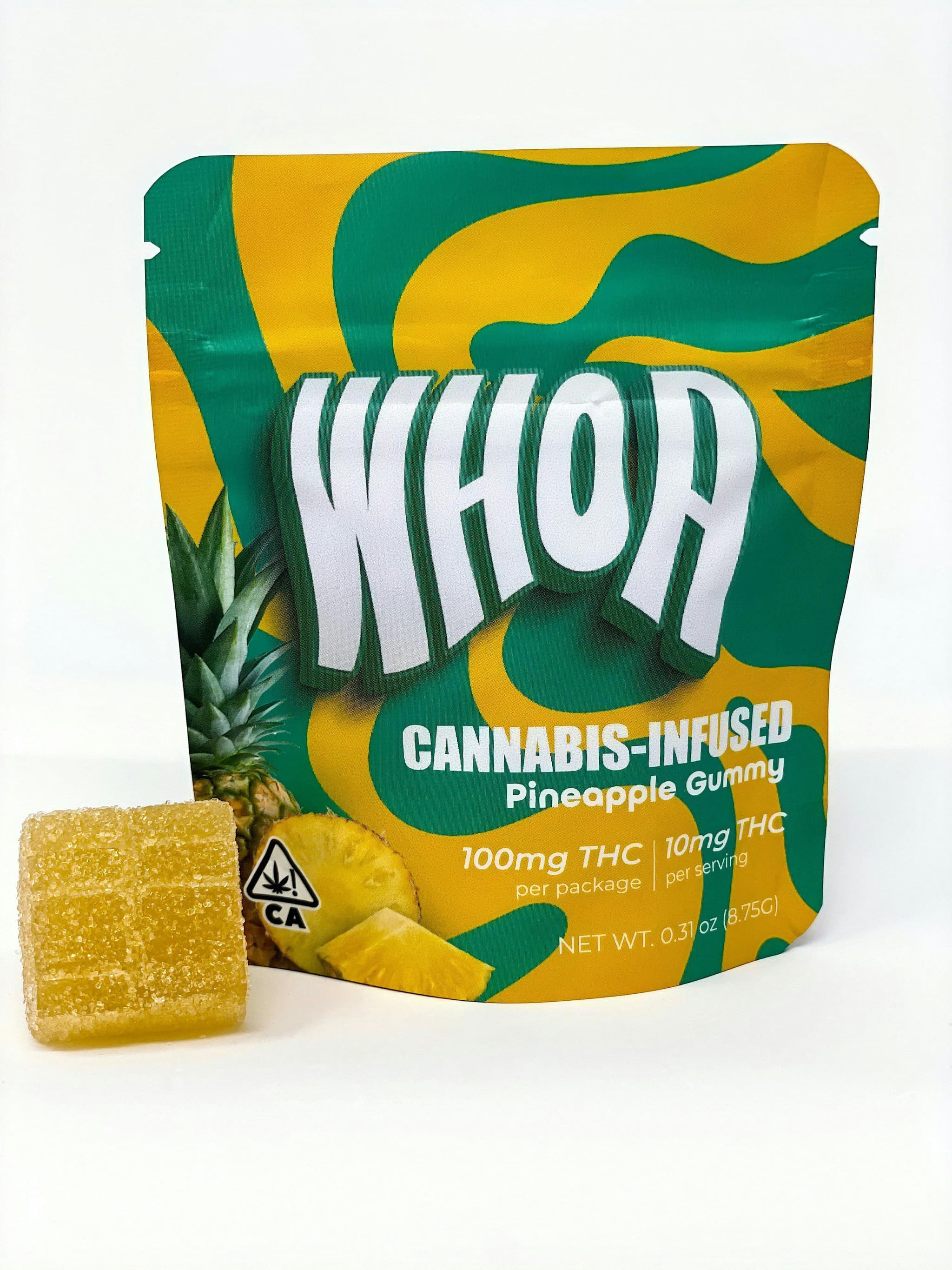 WHOA - Pineapple Gummy - 100mg - Edible