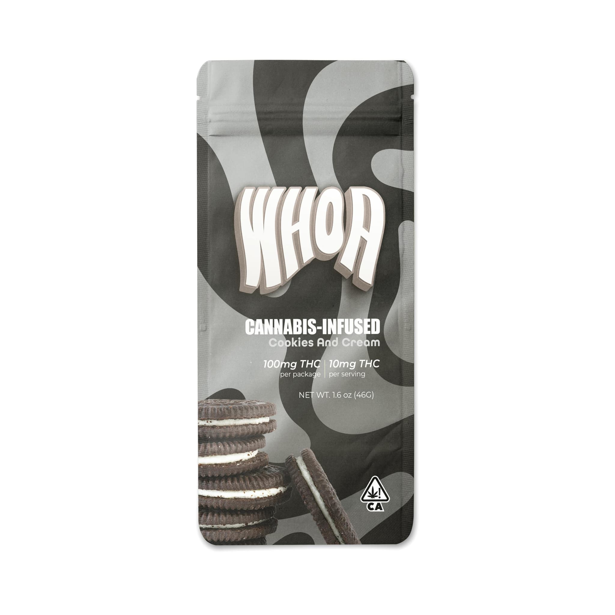 WHOA - Cookies and Cream Bar - 100mg - Edible