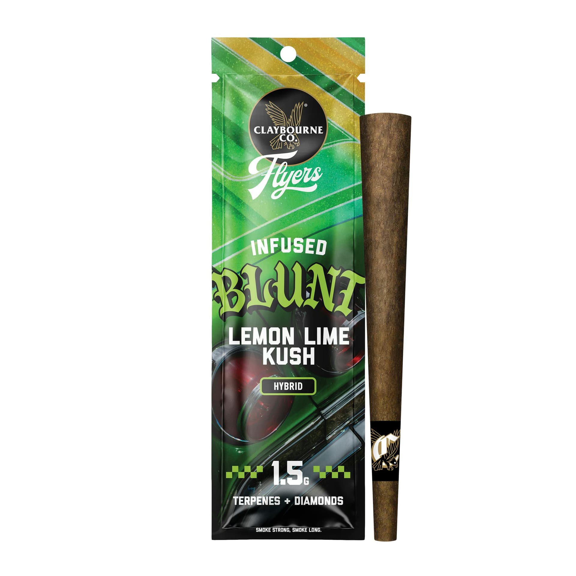 CLAYBOURNE - Lemon Lime Kush Infused Blunt - 1.5g - Preroll